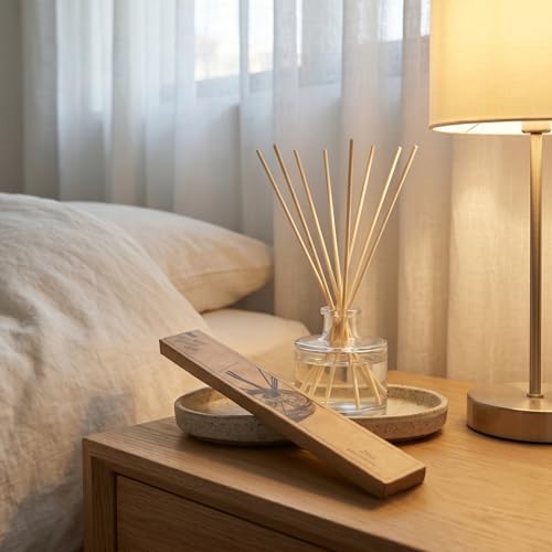 VFULIE 25PCS Reed Diffuser Sticks, Refill Replacement for Aroma Fragranc (25, Natural)