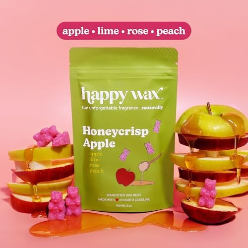 Happy Wax Fall Scented Soy Wax Melts 6oz Variety Pack - Sweet Apple Mix