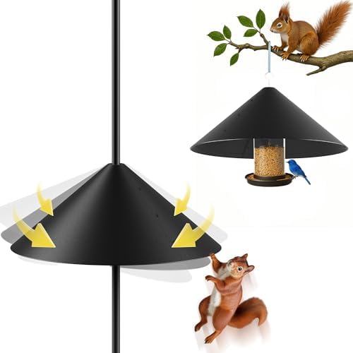 19 Inch Metal Squirrel Baffle for Bird Feeder Pole