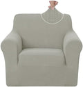 U-NICE HOME Stretch Recliner Chair Cover Armchair Slipcover, Taupe