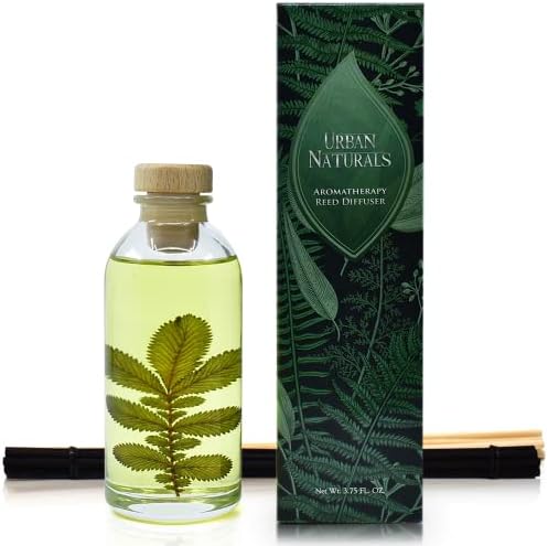 Urban Naturals Reed Diffuser Set, Eucalyptus Sage - Bathroom Shelf Décor