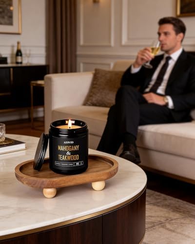 AOOVOO Scented Candles for Men - 6 Pack Candles for Home Scented