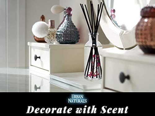 Urban Naturals Reed Diffuser Set, Amber & Lavender - Bathroom Shelf Décor