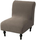 Eco-Ancheng Armless Chair Slipcover Removable Armless Accent Chairs Covers Washable Armless Slipper Chair Slipcover Printed Armless Chair Furniture Protector Covers for Living Dining Room Hotel,23