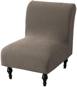 Eco-Ancheng Armless Chair Slipcover Removable Armless Accent Chairs Covers Washable Armless Slipper Chair Slipcover Printed Armless Chair Furniture Protector Covers for Living Dining Room Hotel,23