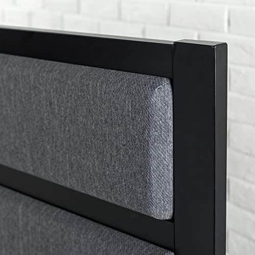 Zinus Modern Studio Upholstered Metal Headboard, Full