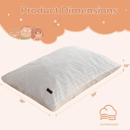 MAXYOYO 3 in 1 Kids Bean Bag Chair, Comfy Floor Sofa with Removed Cover