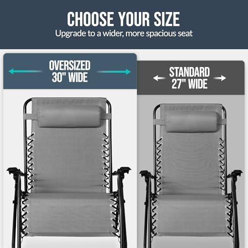 Best Choice Products Set of 2 Extra Wide Zero Gravity Chair Recliner
