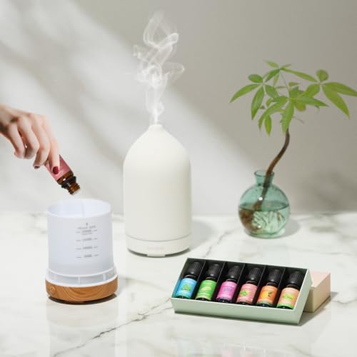 Gooamp Essential Oils Set-Top 6 Organic Blends Scents for Diffuser for Home