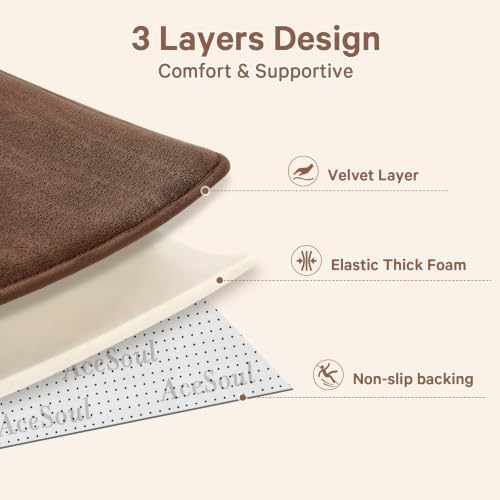 Baby Play Mat Floor,Tummy Time Area Rug 79x110 Playpen Mat Reddish Brown