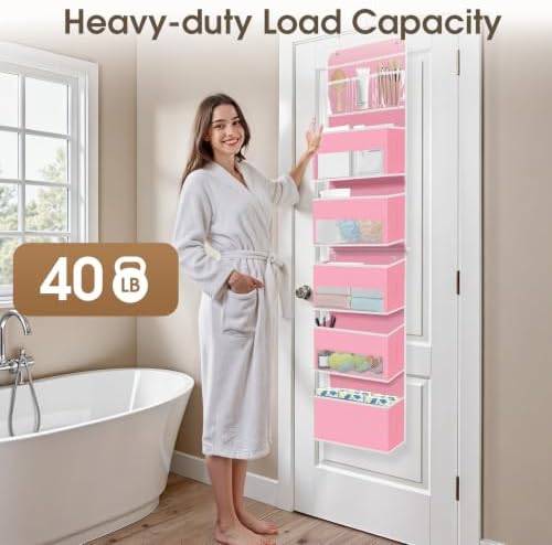 1Pack Over The Door Organizer Large Capacity Hanging Storage Room Organizer