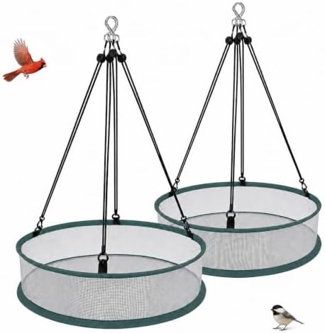 16 Inch Hanging Bird Seed Catcher Trays, 2 Pack