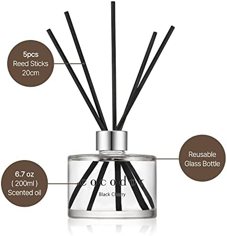 COCODOR Signature Reed Diffuser Set/La Tulip Garden / 6.7oz /1 Pack/Home Fragrance Diffuser, Oil Scent Diffuser for Bathroom Shelf Decor