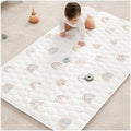 Comfy Cubs Rectangle Kids Play Mat Small 36x60in Baby Floor Mat - Rainbow