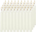 YOROXRG Set of 40 Ivory Candles Mini Unscented Taper Candles for Christmas,Household, Wedding, Rituals, Prayer, Birthdays, Meditation, Altar,Party and Home Décor Candlesticks - 4 Inch Tall