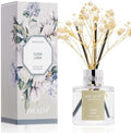 Airkeep Reed Diffuser Set,1.69 fl oz (50 ml) - Clean Linen Oil Diffusers with 8 Reed Sticks,Home Fragrance Reed Diffuser for Bathroom Shelf Decor