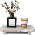 Wood Bathroom Tray Farmhouse Decor Kitchen Soap Holder, 9"x6" Retrowhite