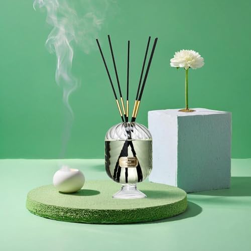 Reed Diffuser Set, Pretty Valley Home Diffuser 200Ml / 6.76 fl OZ Gift Box - Includes Reed Diffuser Sticks, Long Lasting Fragrance Oil and Glass Bottle for Office Living Room Decor (Honeysuckle)