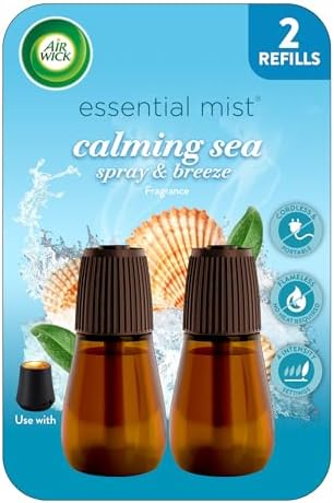 Air Wick Essential Mist Refill, Calming Sea Spray & Breeze, 2ct