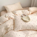 Polka Dot Duvet Cover Cotton Twin XL 68"×90",100% Cotton Bedding