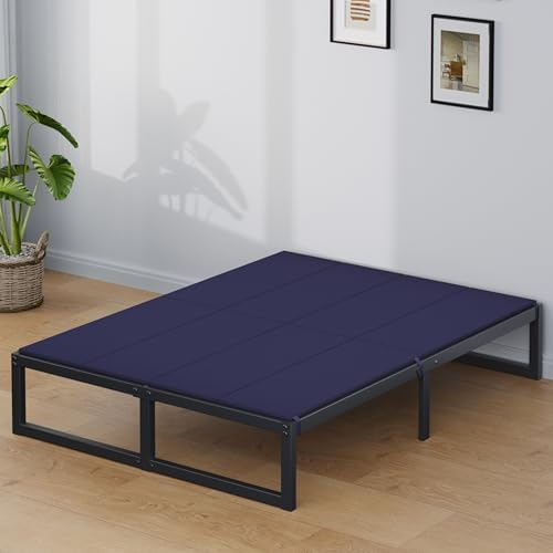Lutown-Teen Bunkie Board King High-Density Polymer Bed Support, Blue