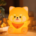Rytinazzz Silicone Night Light for Kids, 50H Long Battery Red Panda Lamp, Cozy Gift Light for Kids, Soft Dimmable Bedside Light, Rechargeable Tap Control