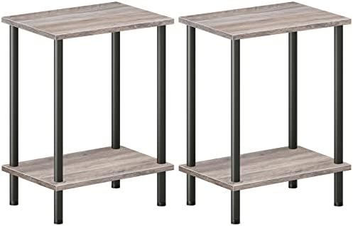 HOOBRO End Tables Set of 2, Small Side Tables, Nightstands for Small Spaces