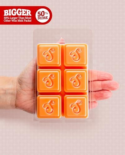Shortie's Candle Company Mango & Papaya Premium Wax Melts - 3 Oz., Strong & Long Lasting, Non-Toxic - Made with Essential & Natural Oils - Formula 117