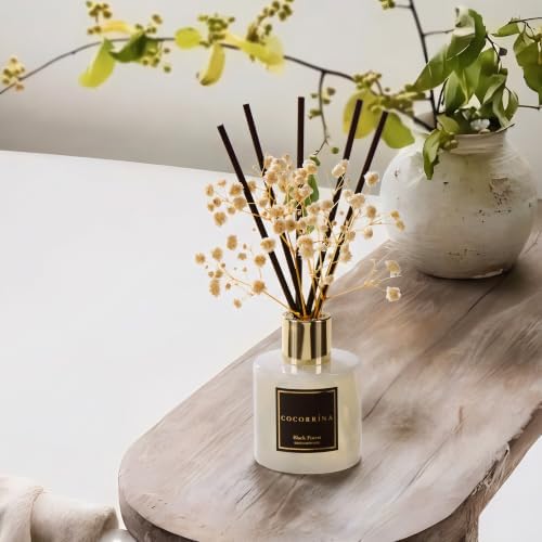 COCORRÍNA Reed Diffuser - Black Forest 3.38 fl oz Reed Diffuser for Bedroom Bathroom Home Décor