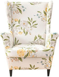 HZDHCLH Wingback Chair Slipcovers 2 Piece,Stretch Spandex Wingback Chair Covers for Living Room Armchair,Washalbe Sofa Slipovers