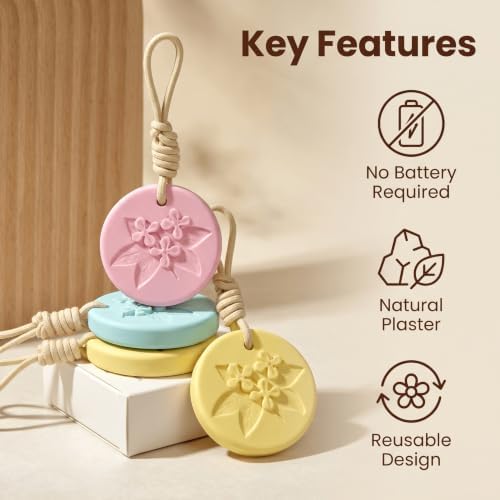 Plaster Aroma Tester 3 Pack, Three Colors, Osmanthus, Unscented