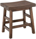 Alaterre Furniture Pomona Solid Wood Bar Stool, Rustic Brown, 20”