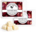 USA Made - Hand Crafted - McIntosh Apple Wax Melts Warmer Cubes 6 Ounces 2 Pack - - Natural American Farmed Soy Wax. melt Cubes Farmhouse Fall