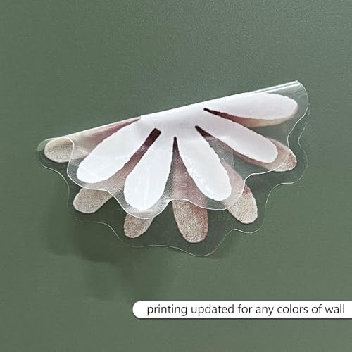 Boho Daisy Flower Wall Decals for Playroom, Peel and Stick
