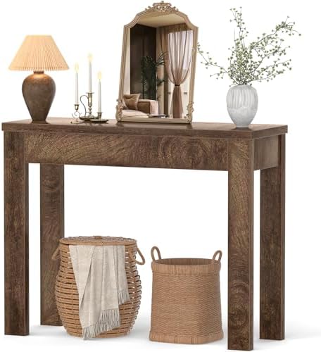 Armocity Small Console Table for Entryway, 32" Farmhouse Narrow Sofa Table