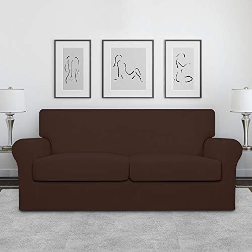 Easy-Going Stretch Oversized Loveseat Couch Cover for 2 Cushion Washable