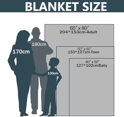 Cute Bee Floral Flannel Blanket, Soft Cozy Throw with Playful Animal, Lightweight Blankets for All Seasons, Cartoon Flower Home Sofa Bed Decor and Gifts for Kids Girls Boys, 60x80 Inch