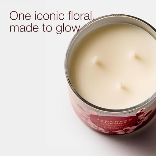 Bath & Body Works 3-Wick Candle, Japanese Cherry Blossom, 2 Pack