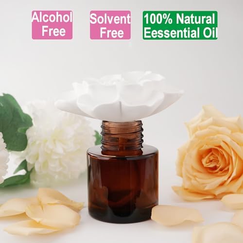 Essential Oil and Diffuser Gift Set, You're Awesome Like Rose Blossom (1.7 fl.oz|50ml), 60-Days Natural Air Freshener Non-Toxic Home Scent Upgrades Fragrance Reed Diffuser 18