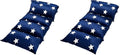 Butterfly Craze Floor Lounger Cover - Floor Bed Conversion - Creates Custom Sleeping Pad - Portable Mattress Alternative - Star Navy, King Size (Pack of 2)