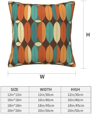 Mid Century Morden Decorative Throw Pillow Covers 18x18 Inch Set of 4