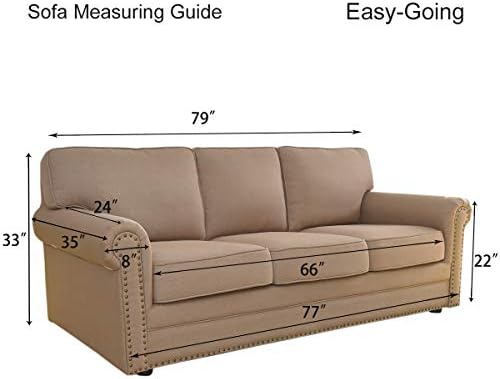 Easy-Going Stretch Halloween Couch Covers for Sofa Washable Large Black