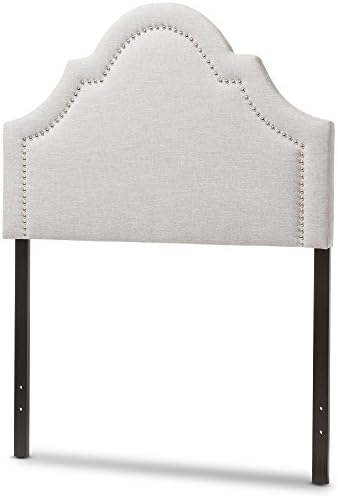 Baxton Studio Rita Modern and Contemporary Greyish Beige Fabric Upholstered Twin Size Headboard