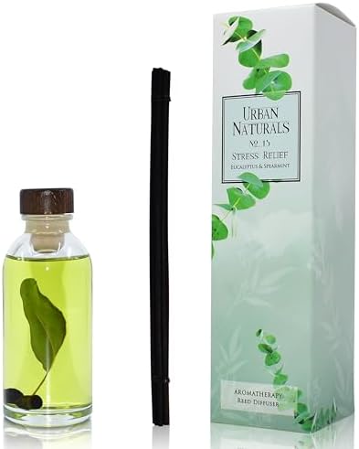 Urban Naturals Reed Diffuser Set, Eucalyptus Spearmint - Stress Relief