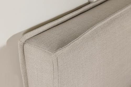 Coaster Izzy Twin Upholstered Panel Headboard with Flange, Sand 315985T