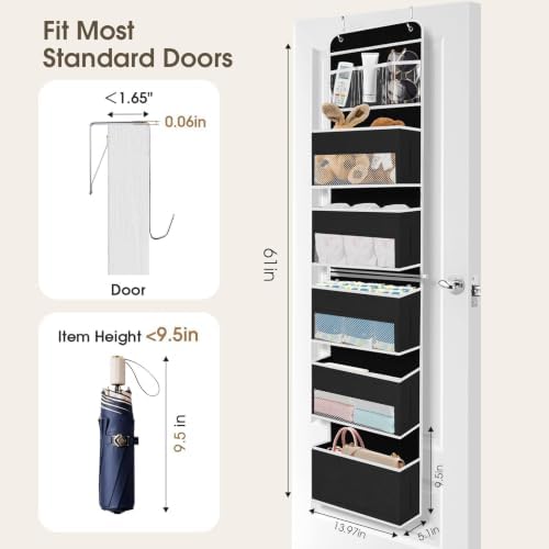 1Pack Over The Door Organizer Large Capacity Hanging Storage Room Organizer