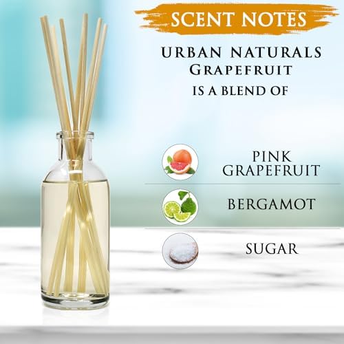 Urban Naturals Reed Diffuser Set, Grapefruit - Bathroom Shelf Décor