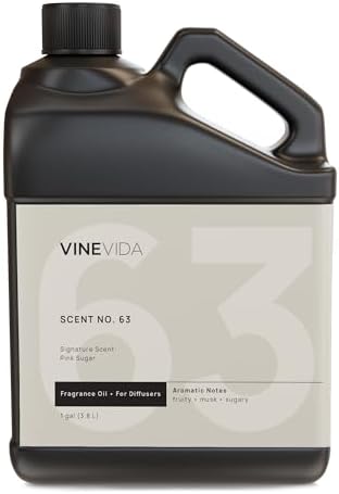 VINEVIDA [128 Fl Oz] Pink Sugar Fragrance Oil for Cold Air Diffusers, Essential Oils for Diffuser Oil Refill & Air Freshener Room Spray