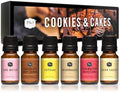 P&J Trading Fragrance Oils for Diffusers for Home Cookies & Cakes Set Fragrance Scents for Candle Making - Soap Making - Car Diffuser Scents - Essential Home Gift Set - Sugar Cookie & More