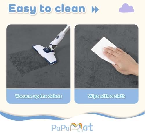 1.3" Thick Baby Play Mat for Floor,39x59 Memory Foam Tummy Time Mat